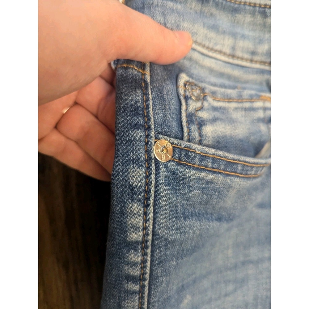 True Religion Jeans Womens 27 Jennie Curvy Mid Rise Super Skinny Blue‎ Stretch - Picture 8 of 15